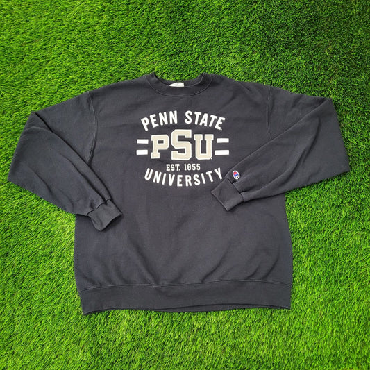 Champion Penn-State University Sweatshirt XL 24x27 Blue