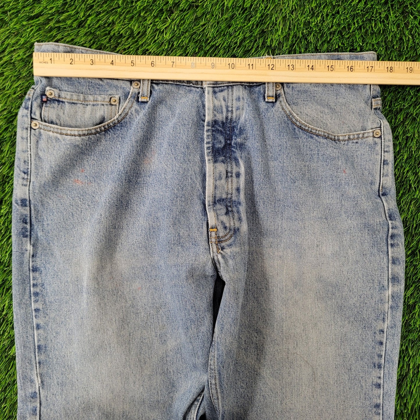 Vintage Y2K Ralph-Lauren Baggy Heritage Jeans 34x30 Faded