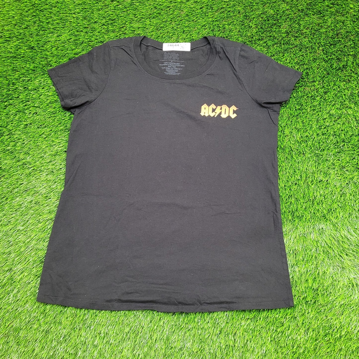 ACDC Shirt Womens XL 21x27 Back-In-Black