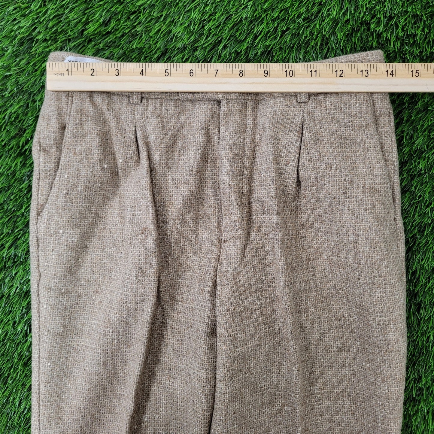 Yves-Saint-Laurent YSL Dress Pants Womens 3/4 27x27 Beige