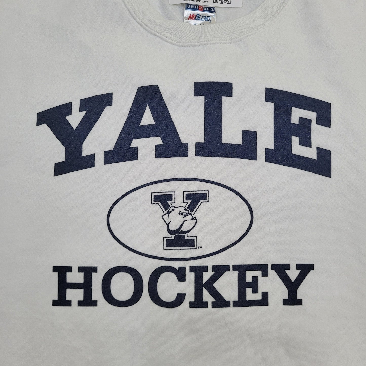 Vintage Yale Sweatshirt Medium 21x24 Hockey Baggy Arch Y2K