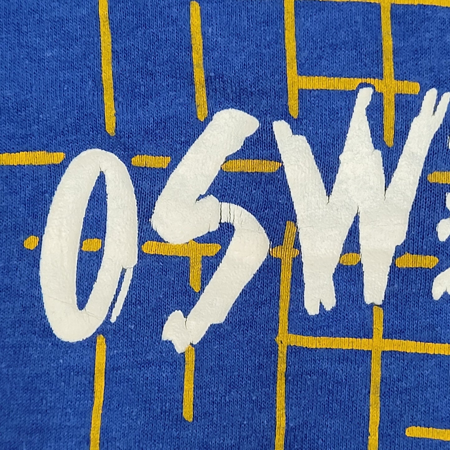 Vintage Oswegatchie School Shirt Womens Small 18x23 Blue USA