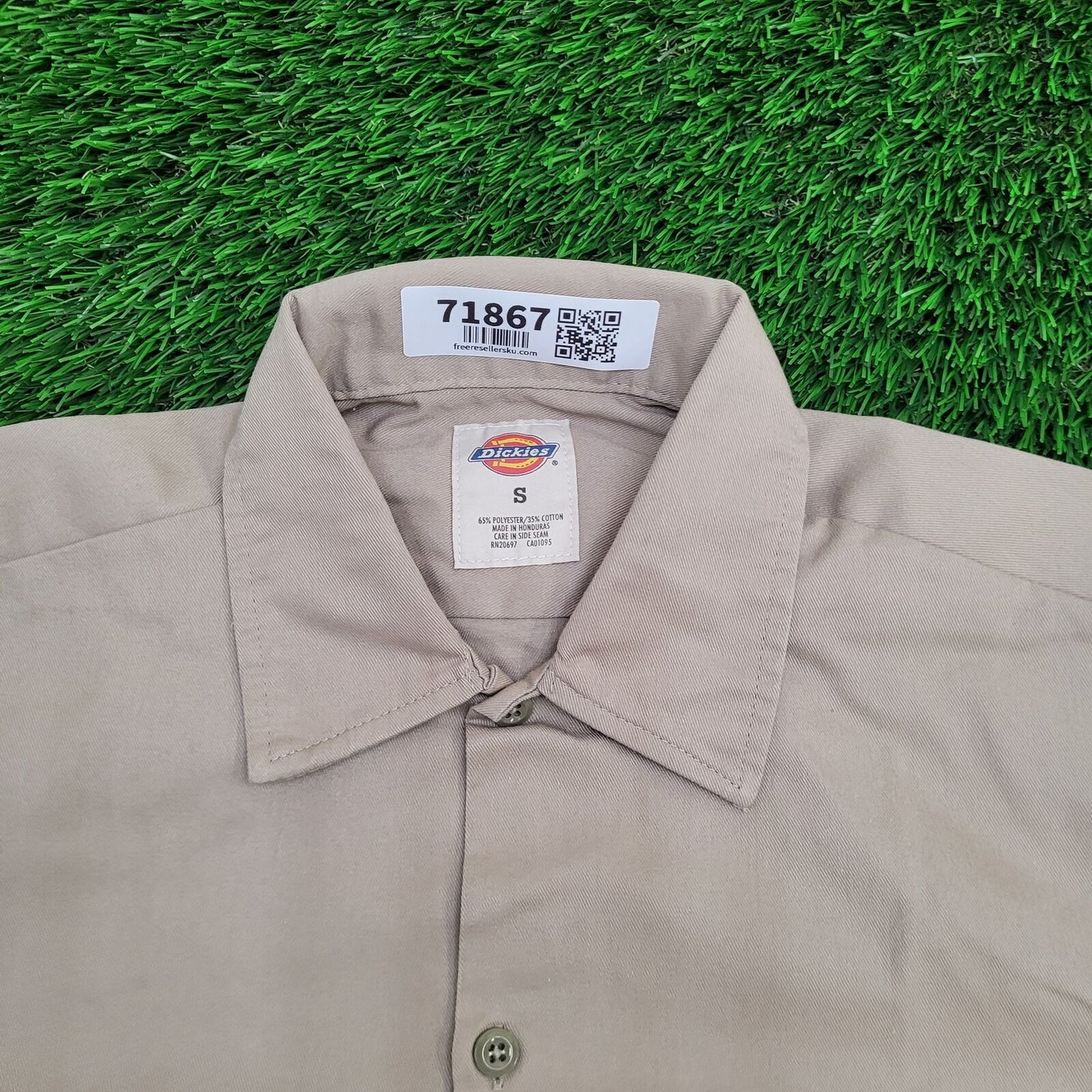 DICKIES Button Shirt Small 21x30 Baggy