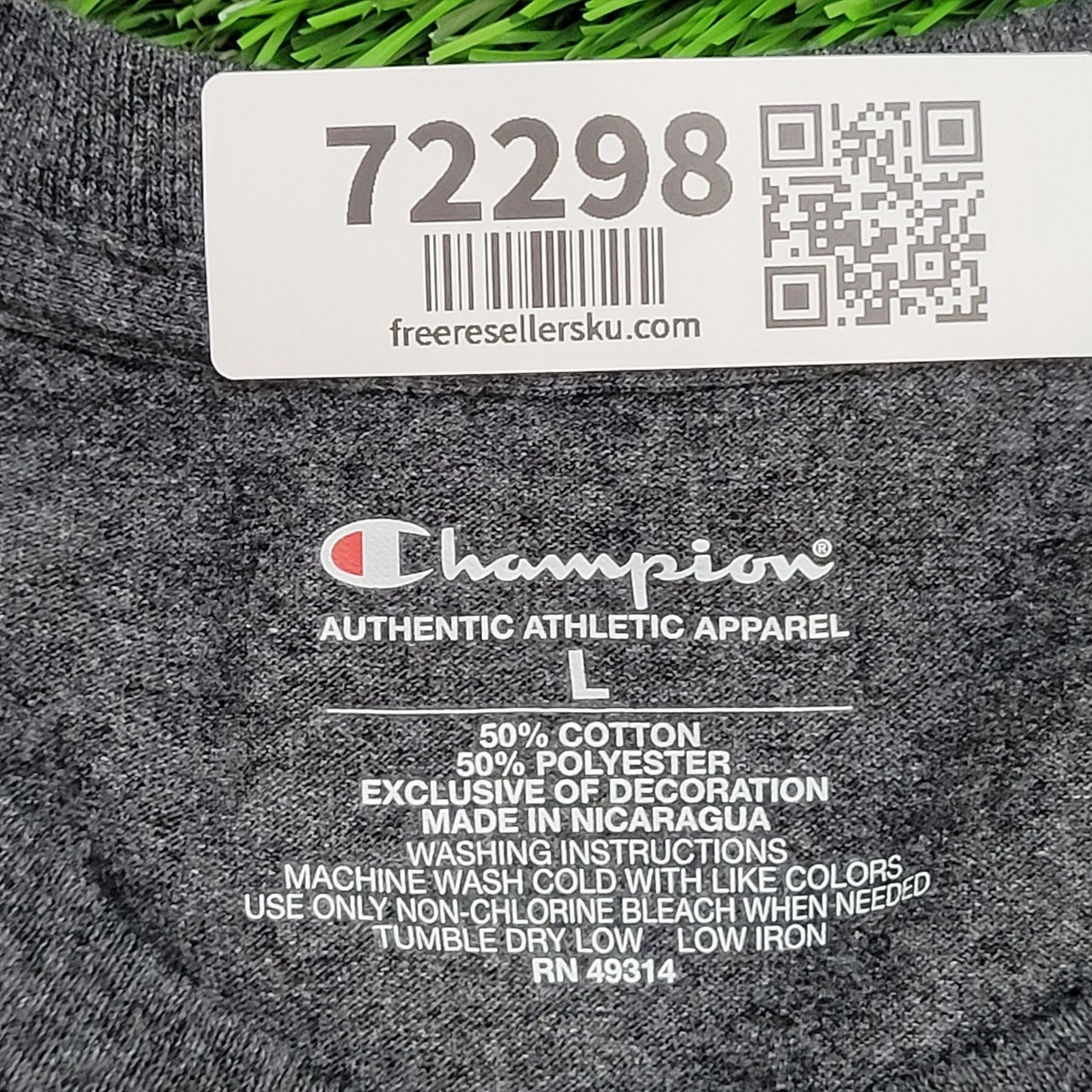 Champion Villanova Shirt Large 21x27 Gray