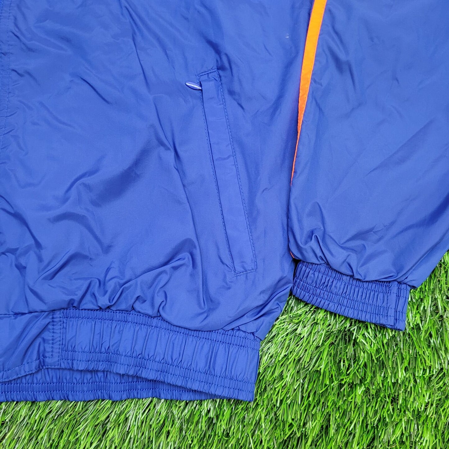 ADIDAS Windbreaker Jacket Small 22x25 Blue