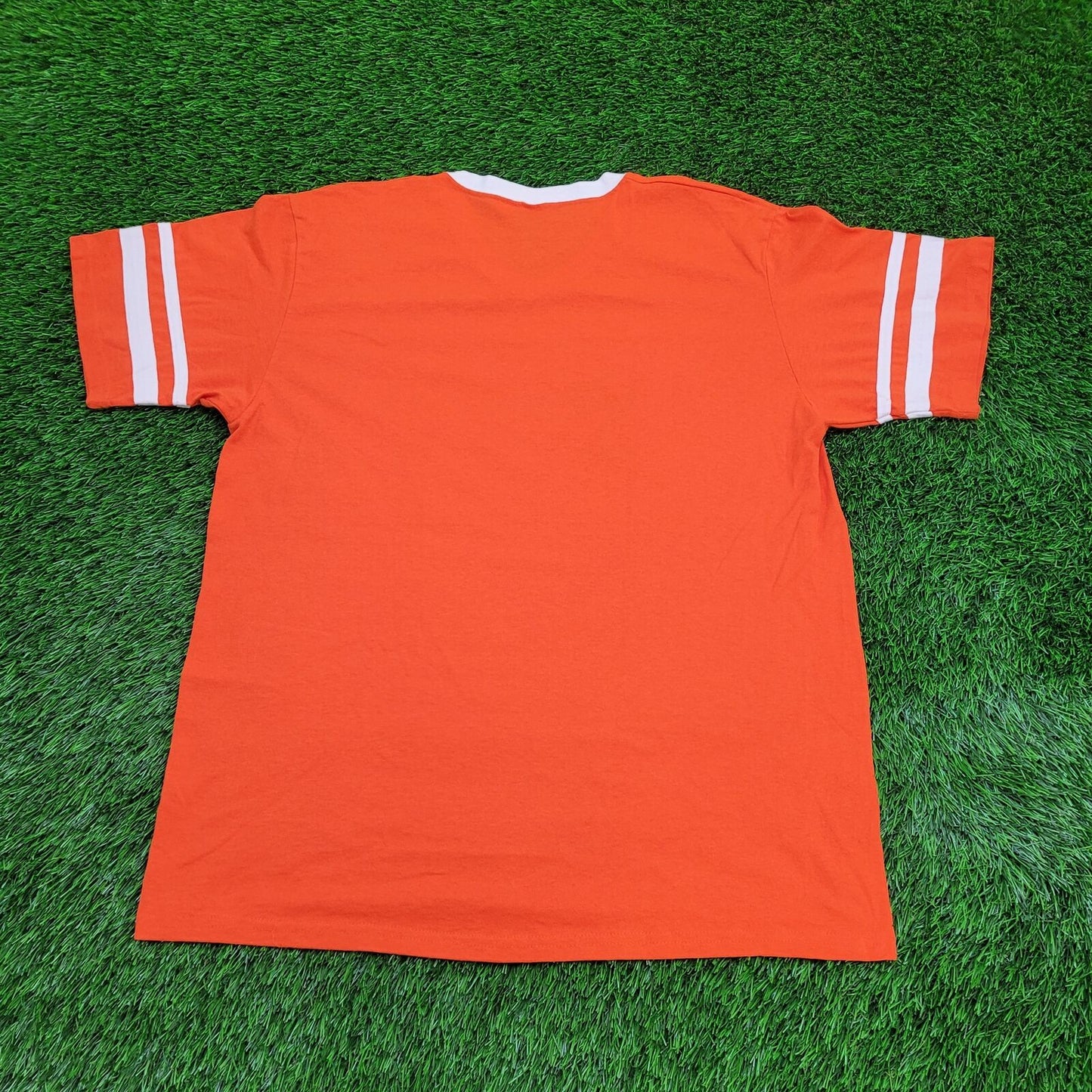 Vintage WKNY New-York Shirt XL 23x29 Y2K Orange