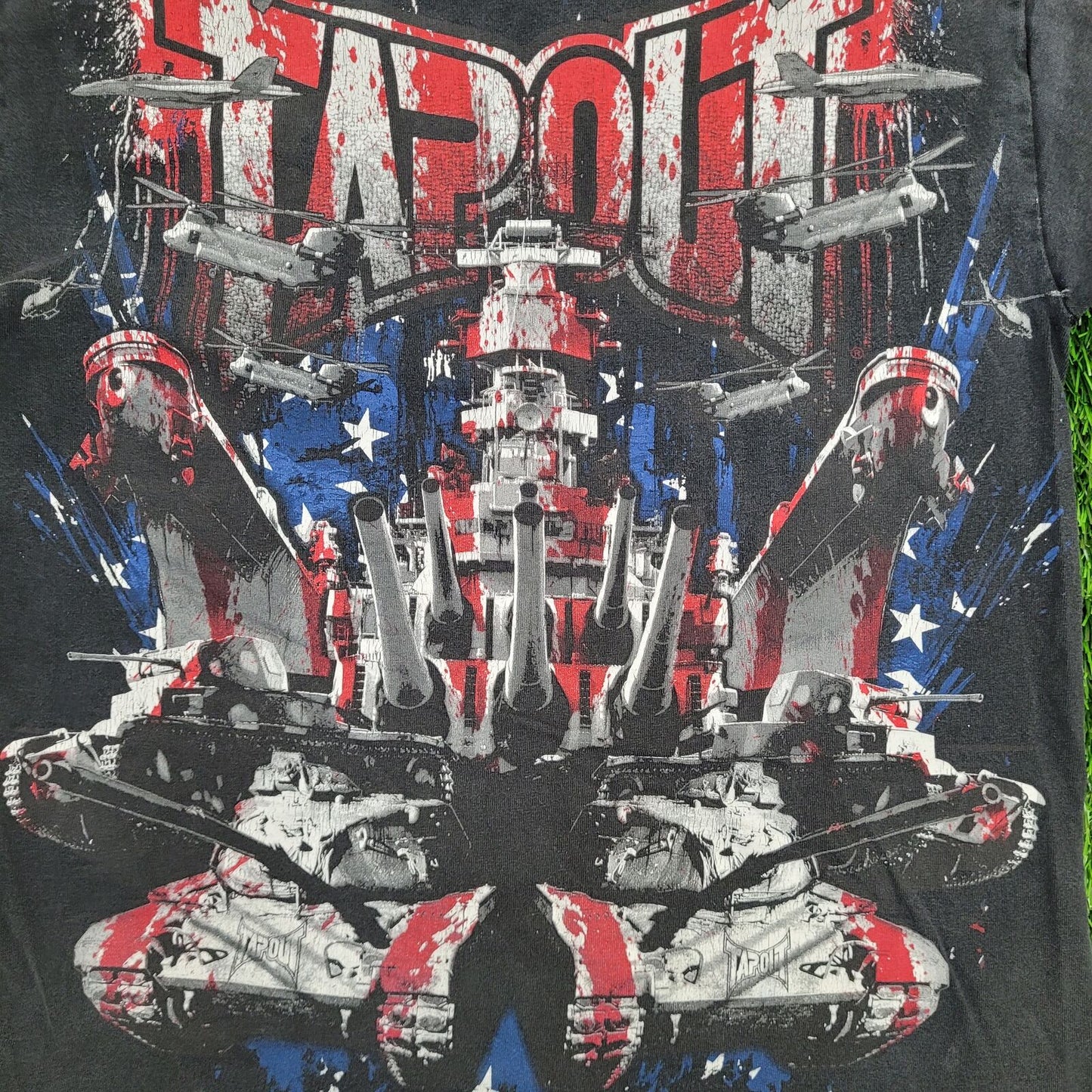 Vintage Tapout Shirt Medium 19x26 Black