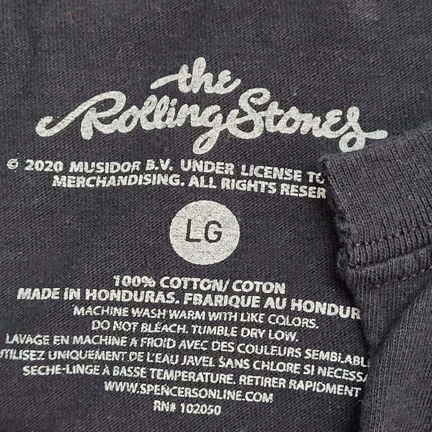 1978 US-Tour The-Rolling-Stones Shirt Womens L 21x26 Tongue-&-Lips Logo Reprint