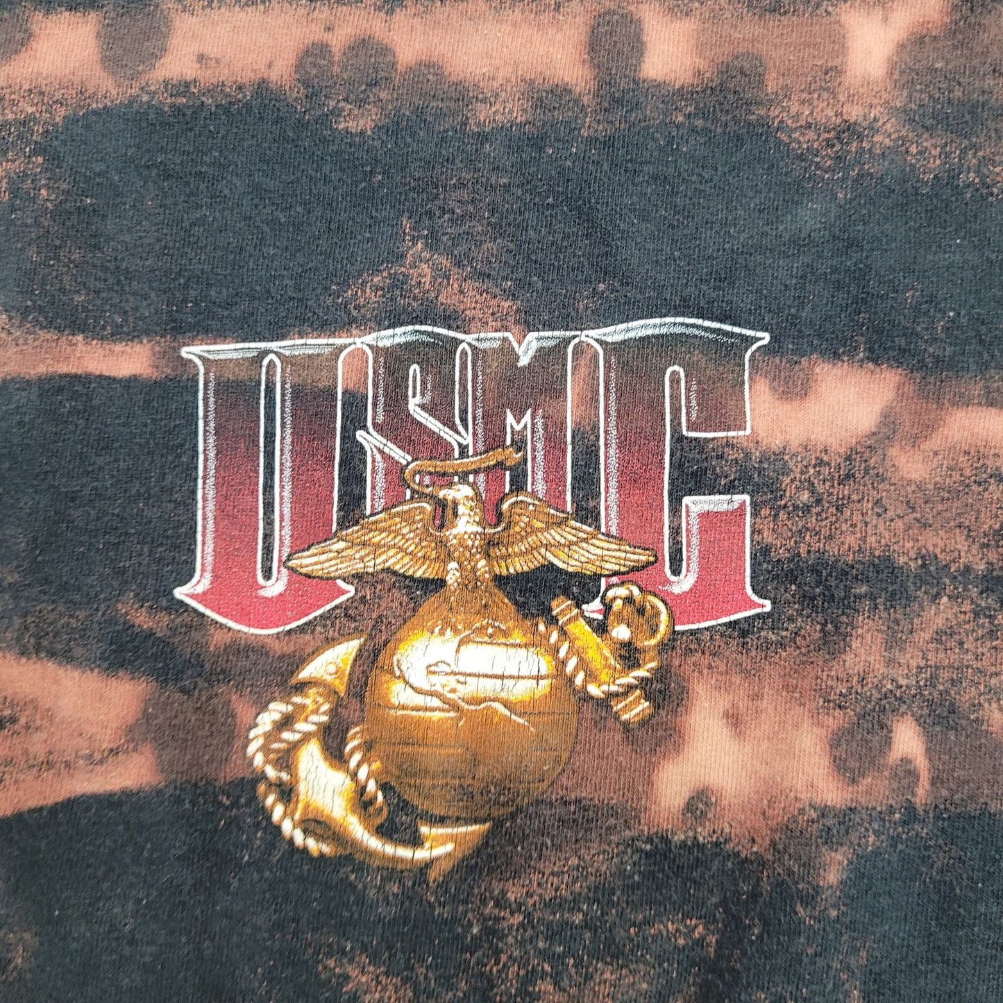 Vintage USMC Marines Shirt Medium 20x26 Black