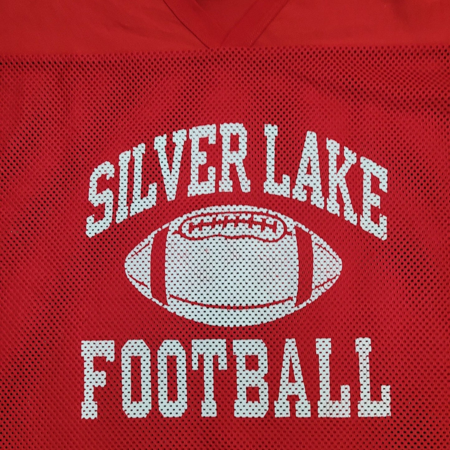 Vintage Silver-Lake Football Jersey Shirt XL 25x24 Mesh Baggy