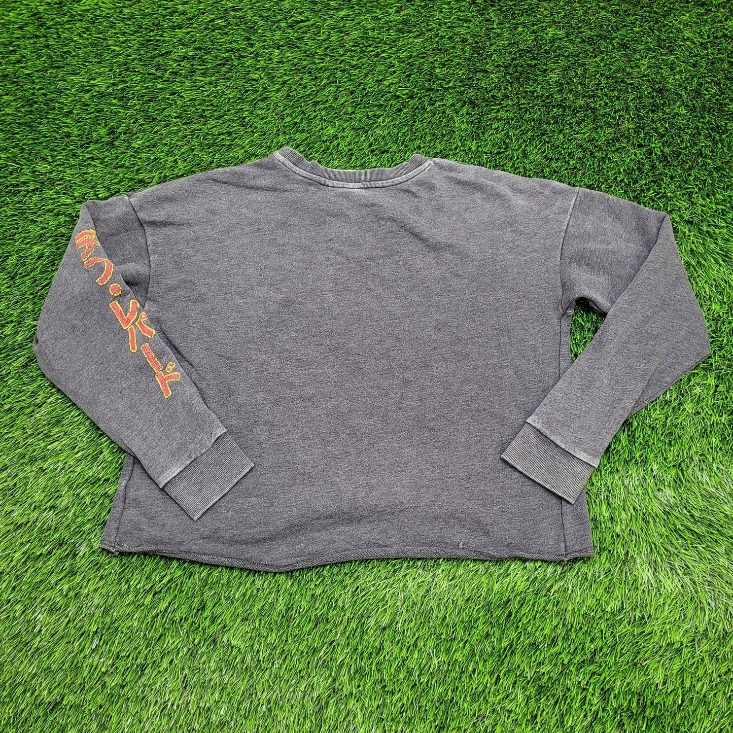 Def-Lepard Cropped Sweatshirt Womens Medium 21x20 Gray