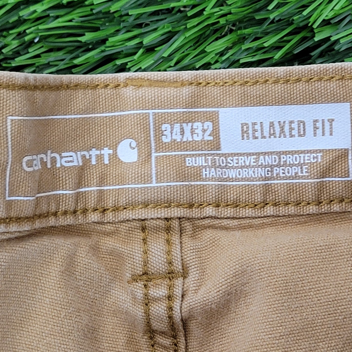 Carhartt Canvas Carpenter Pants 32x31 Brown Beige