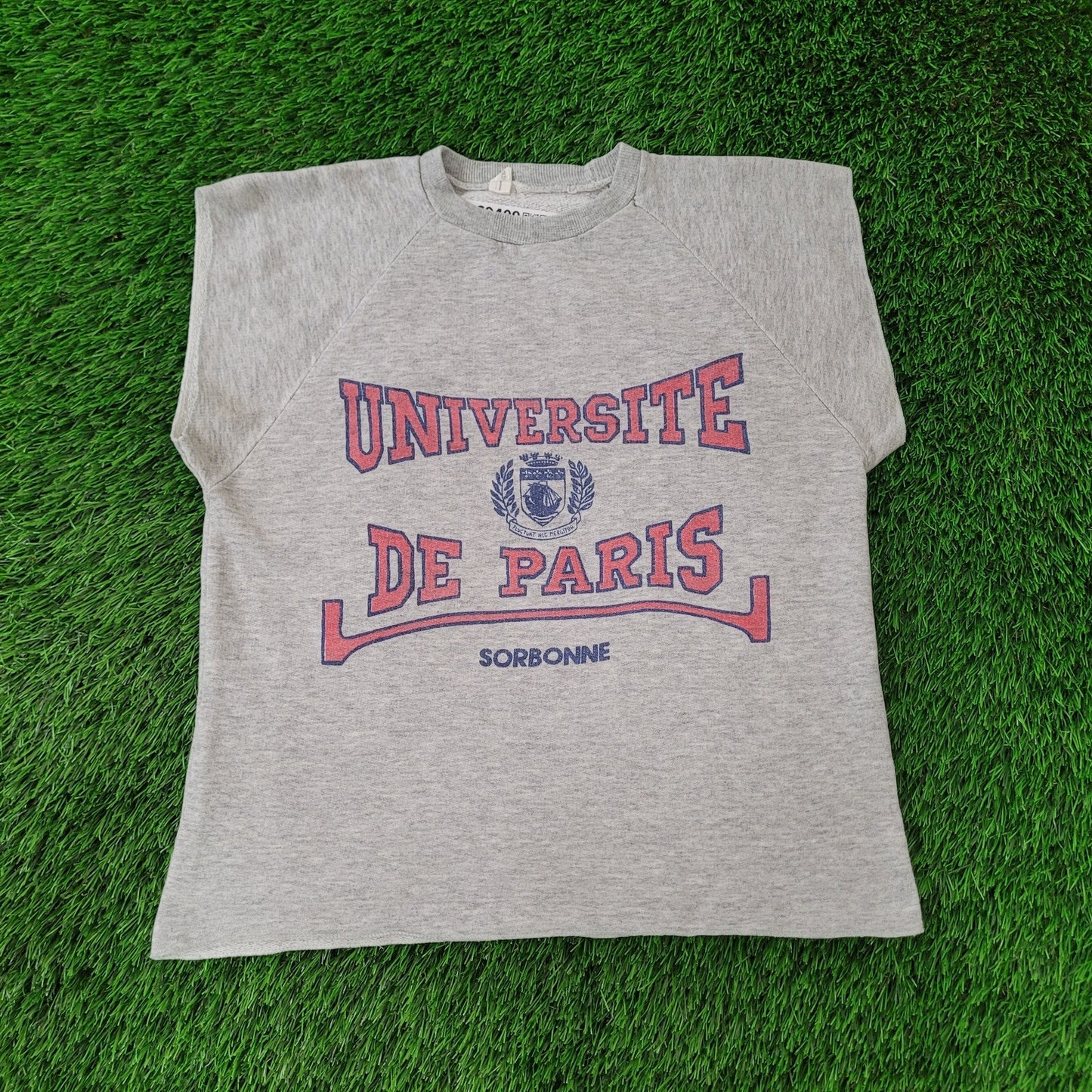 Vintage University-Of-Paris Sweatshirt Womens Large 19x23