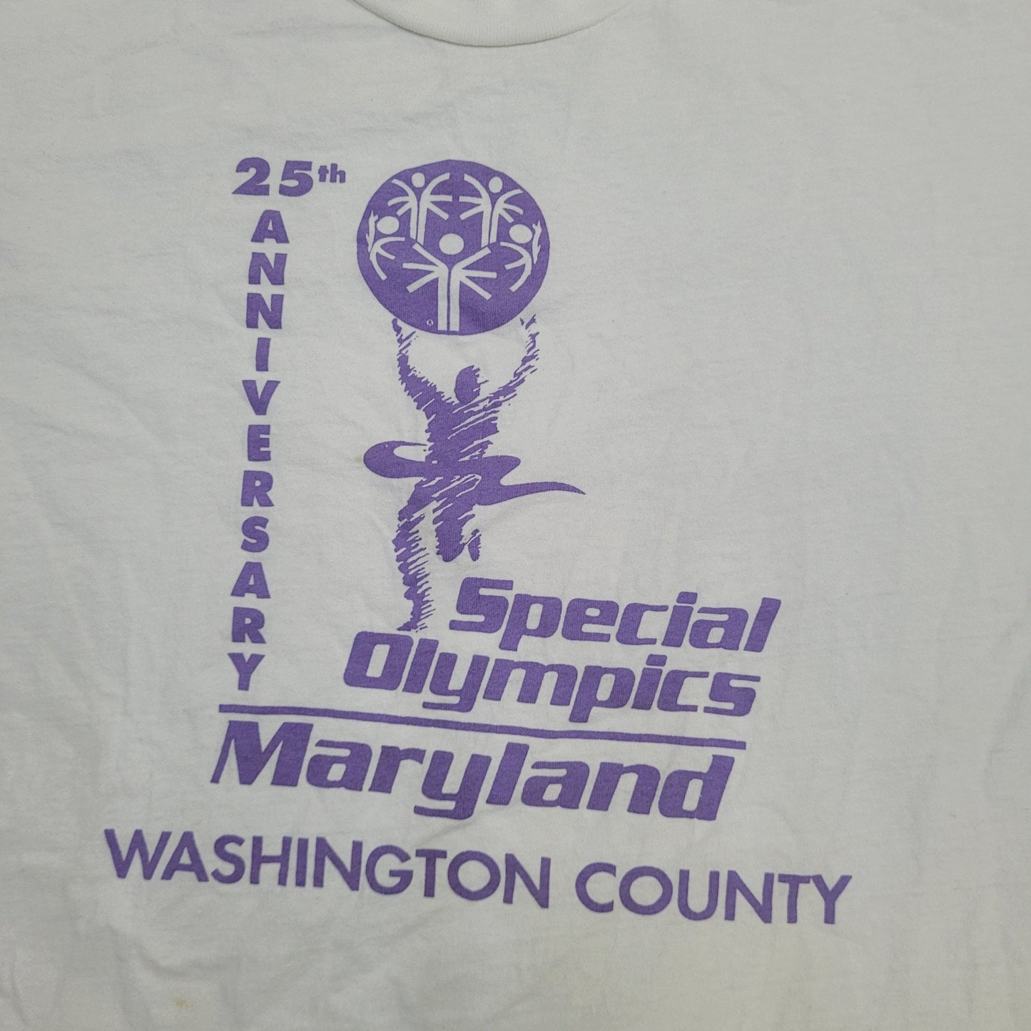 Vintage Special Olympics Shirt Large 22x26 Maryland USA