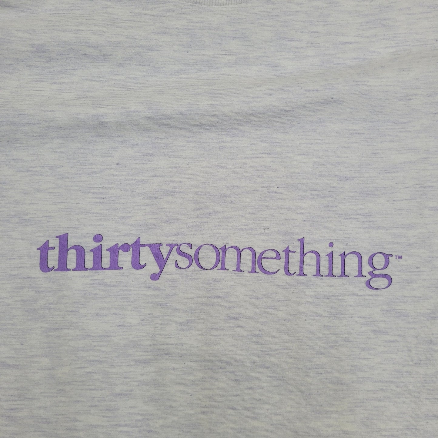 Vintage Thirtysomething Ringer Shirt Women Large 21x31 Gray