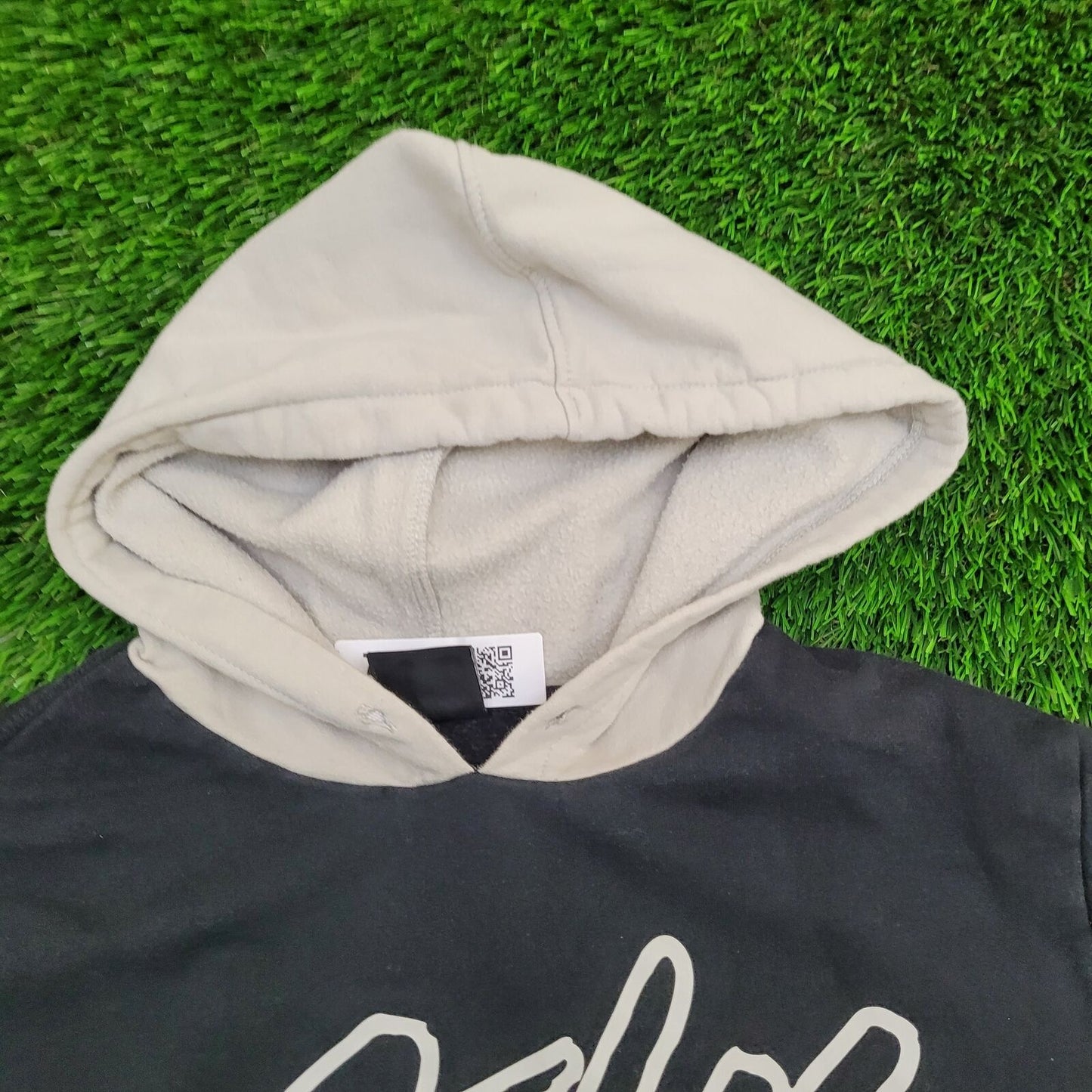 FUBU Colorblock Hoodie Small 20x24 Black Cream