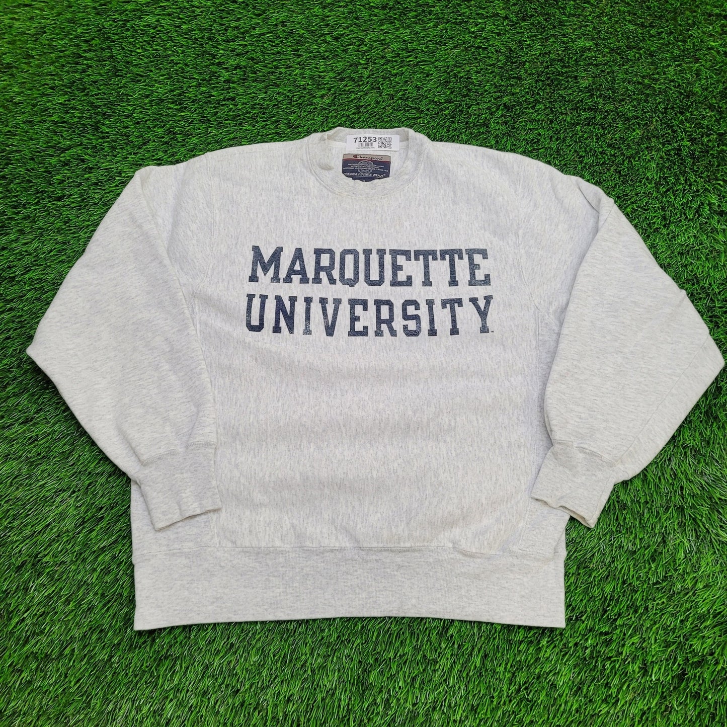 Champion Marquette-University Sweatshirt Small 22x25 Gray