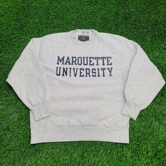 Champion Marquette-University Sweatshirt Small 22x25 Gray