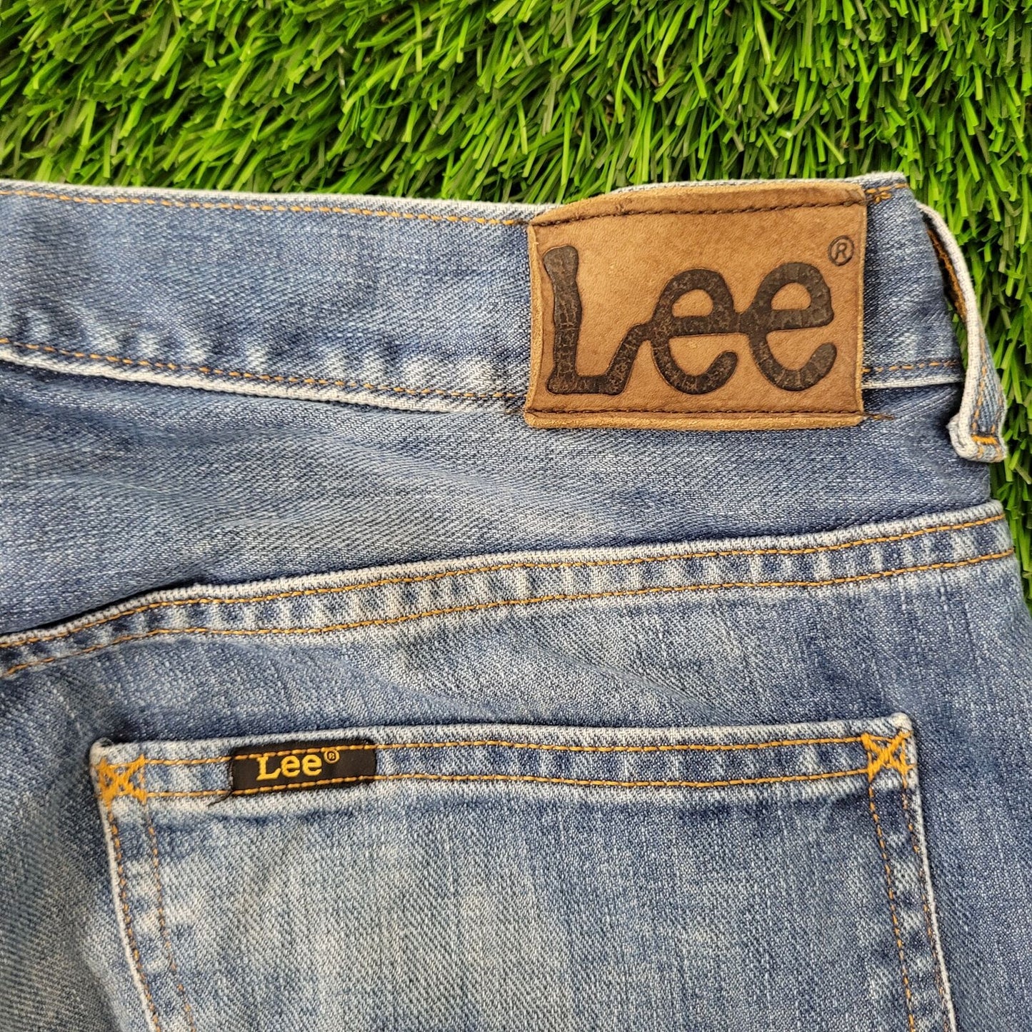 Vintage Y2K LEE Button-Fly Jeans 35x34 (36x34) Blue