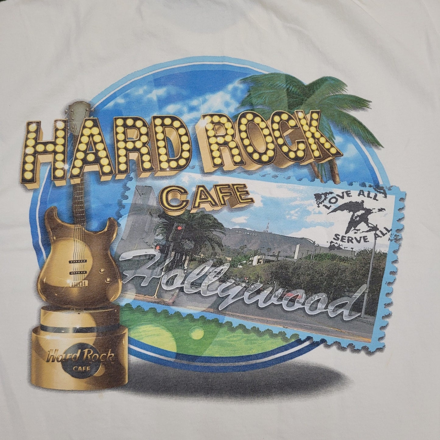 Hark-Rock Cafe Shirt Medium 20x26 Hollywood