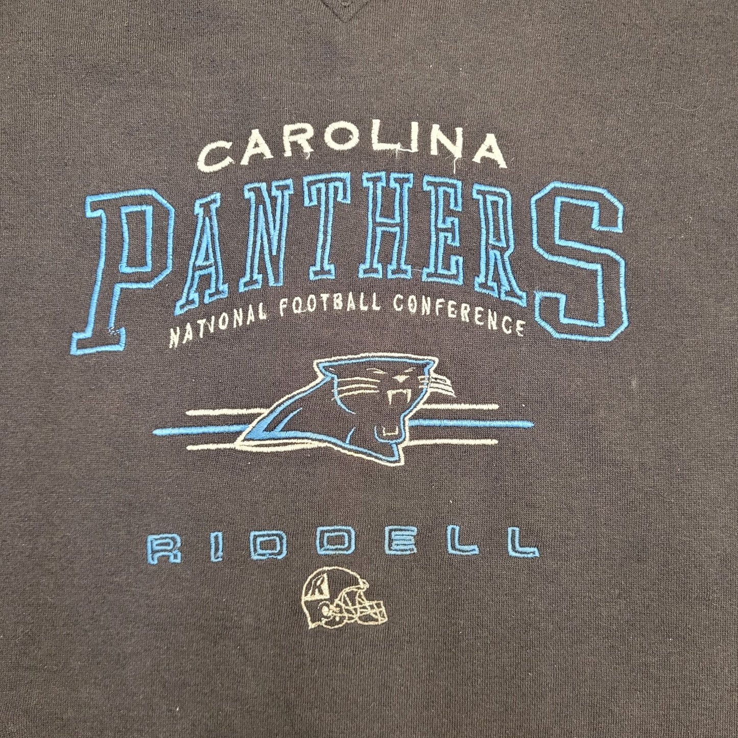 Vintage North-Carolina Panthers Sweatshirt 2XL 25x26 Black