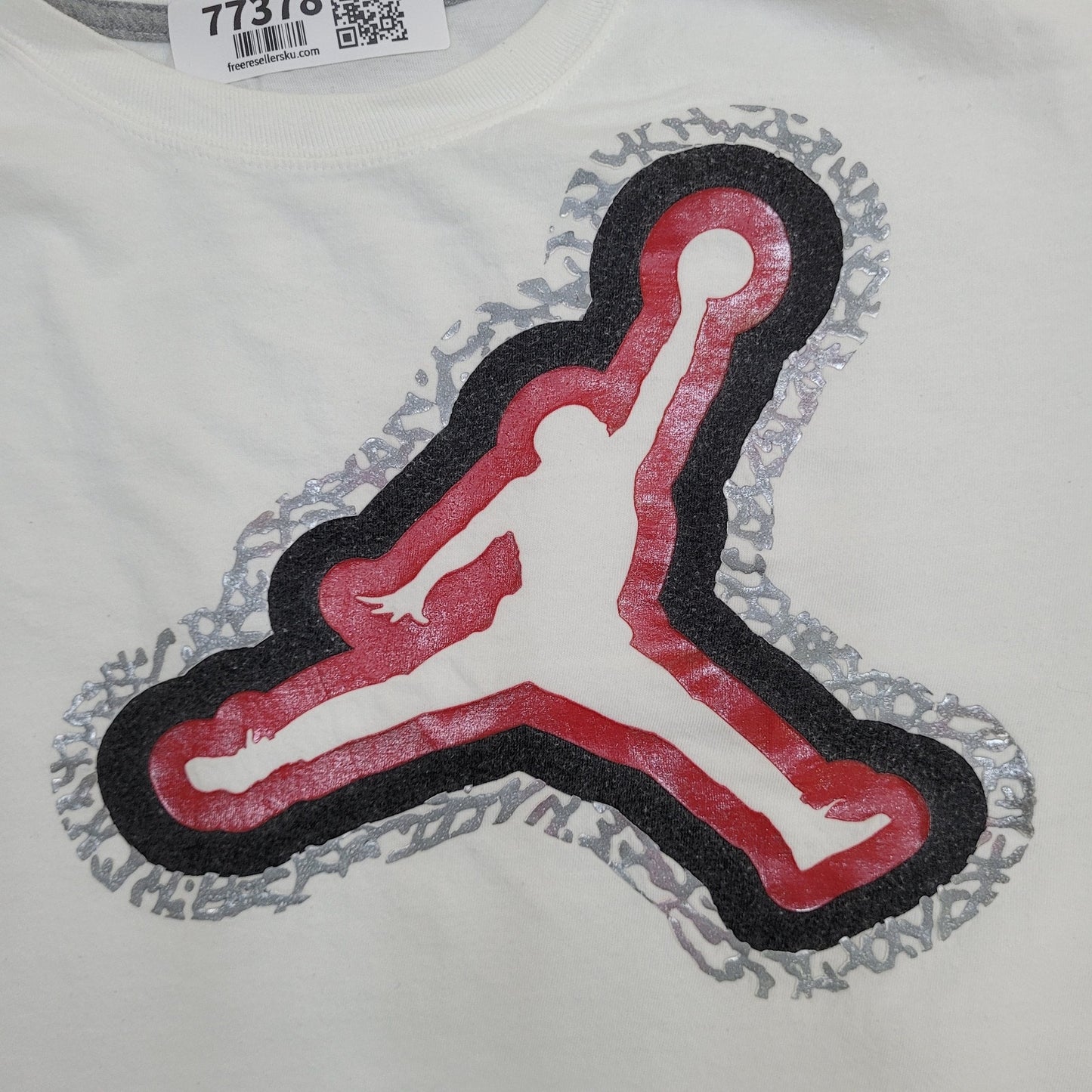 Air-Jordan Shirt XL 23x25 White Jump-Man Basketball