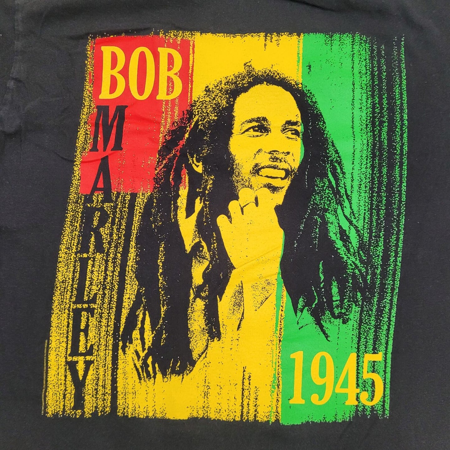 Bob-Marley Shirt Womens Large 20x27 Faded-Black