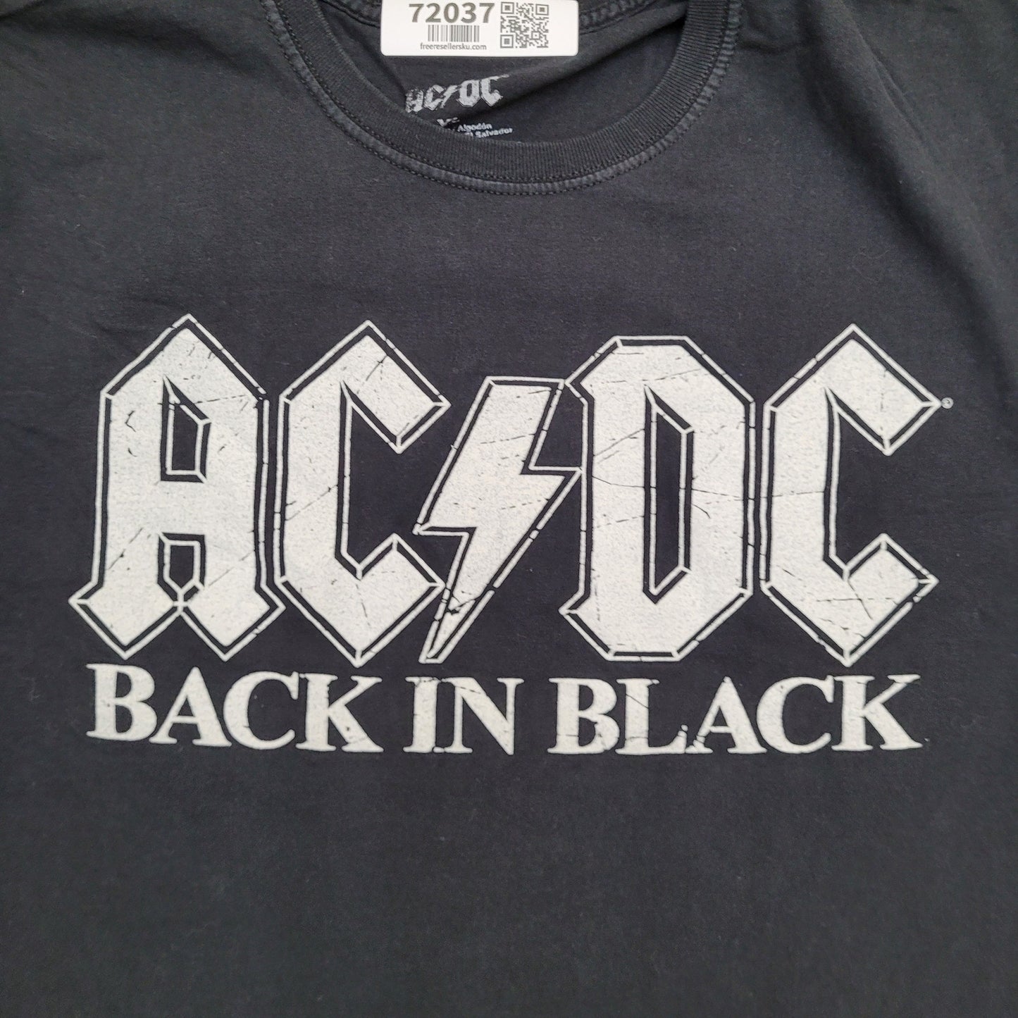 ACDC Shirt Womens XL 22x26 Back-in-Black