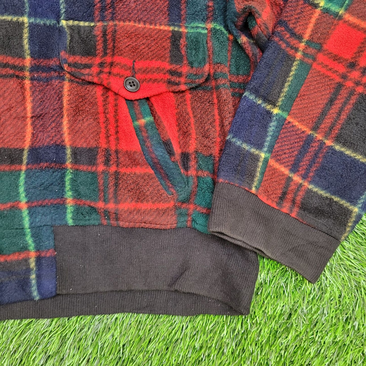 Vintage Ralph-Lauren Plaid Jacket XL 26x26 Red Black