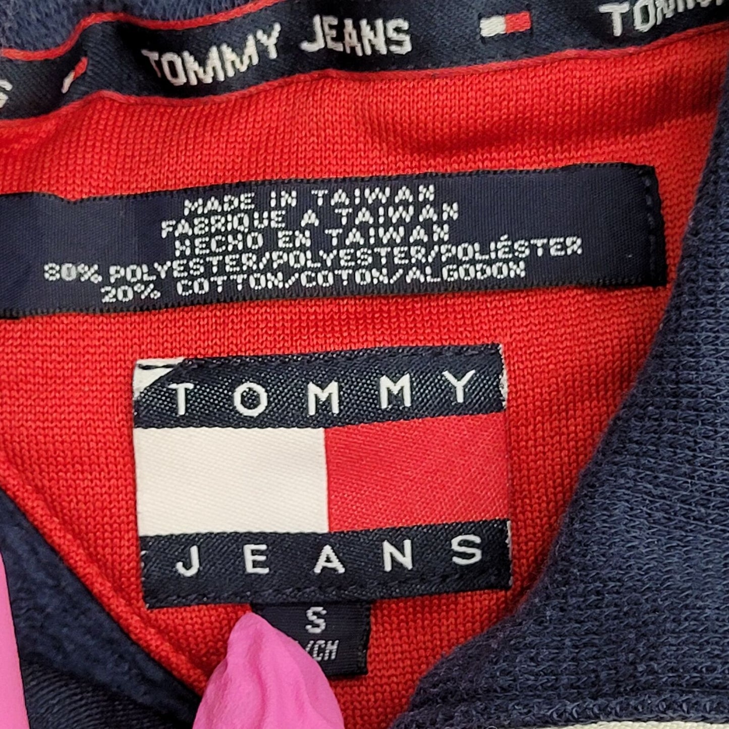 Vintage Tommy-Jeans Hilfiger Full-Zip Sweatshirt Small 20x24