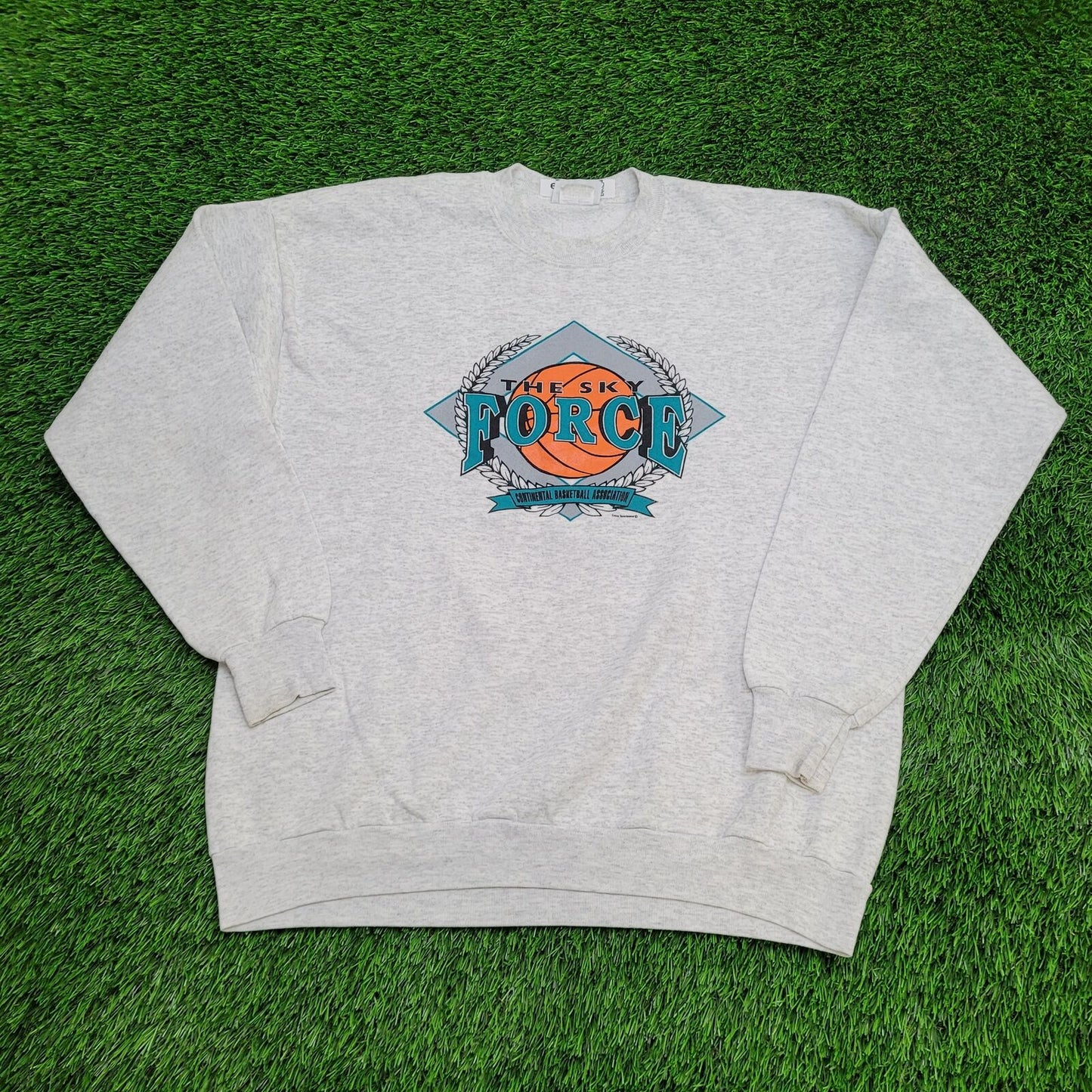 Vintage Sioux Falls Skyforce CBA Sweatshirt 2XL 24x27 Gray