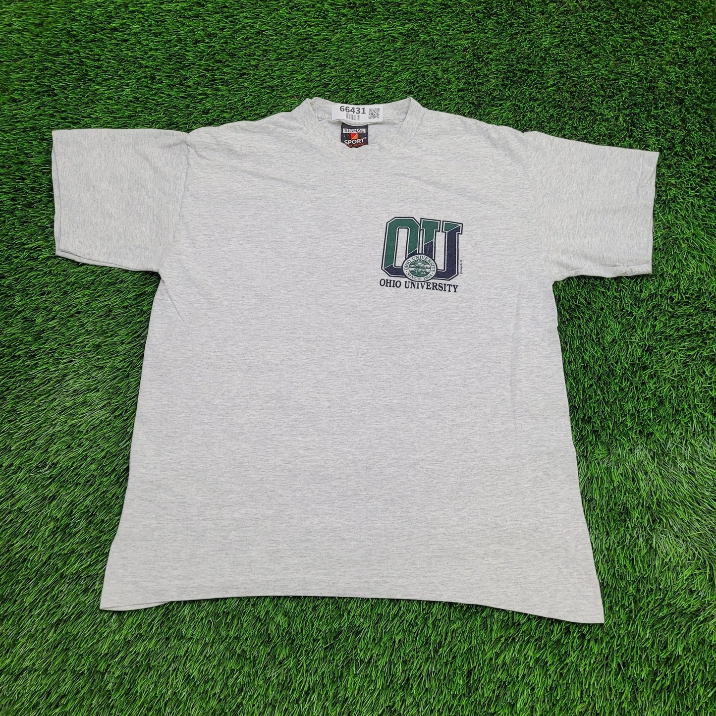 Vintage Ohio University Shirt Large 21x26 Gray