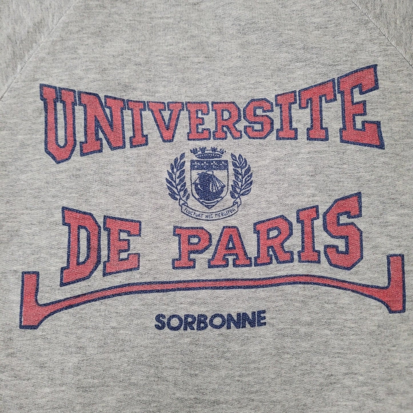 Vintage University-Of-Paris Sweatshirt Womens Large 19x23