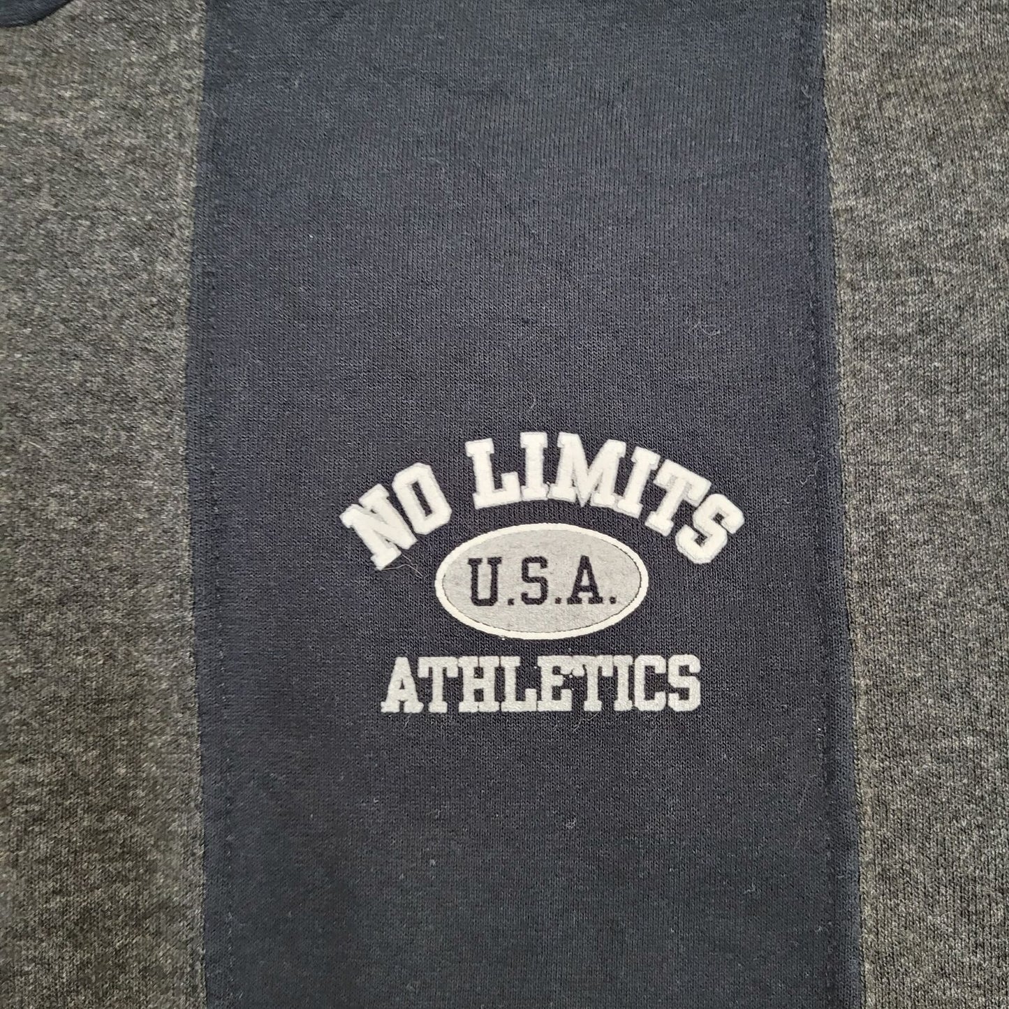 Vintage No-Limits Polo Shirt L/XL 27x29 Black Gray Baggy