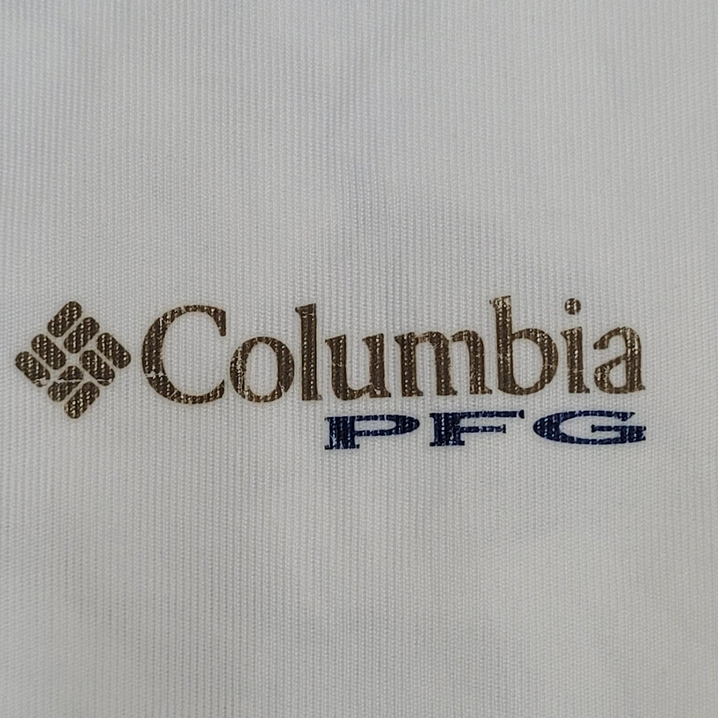 Columbia Fishing Fish Shirt XL 24x31 White PFG