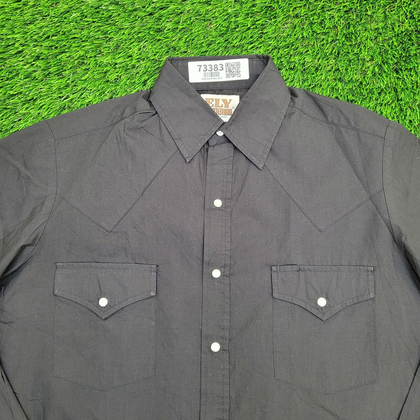 Ely-Cattleman Button Shirt Small 20x31 Black