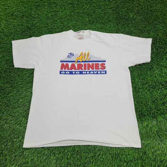 Vintage US Marines Shirt XL 23x28 Military Support