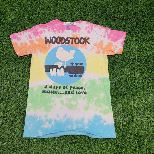 Woodstock Festival Shirt Womens Small 17x26 Ombre Tie-Dye