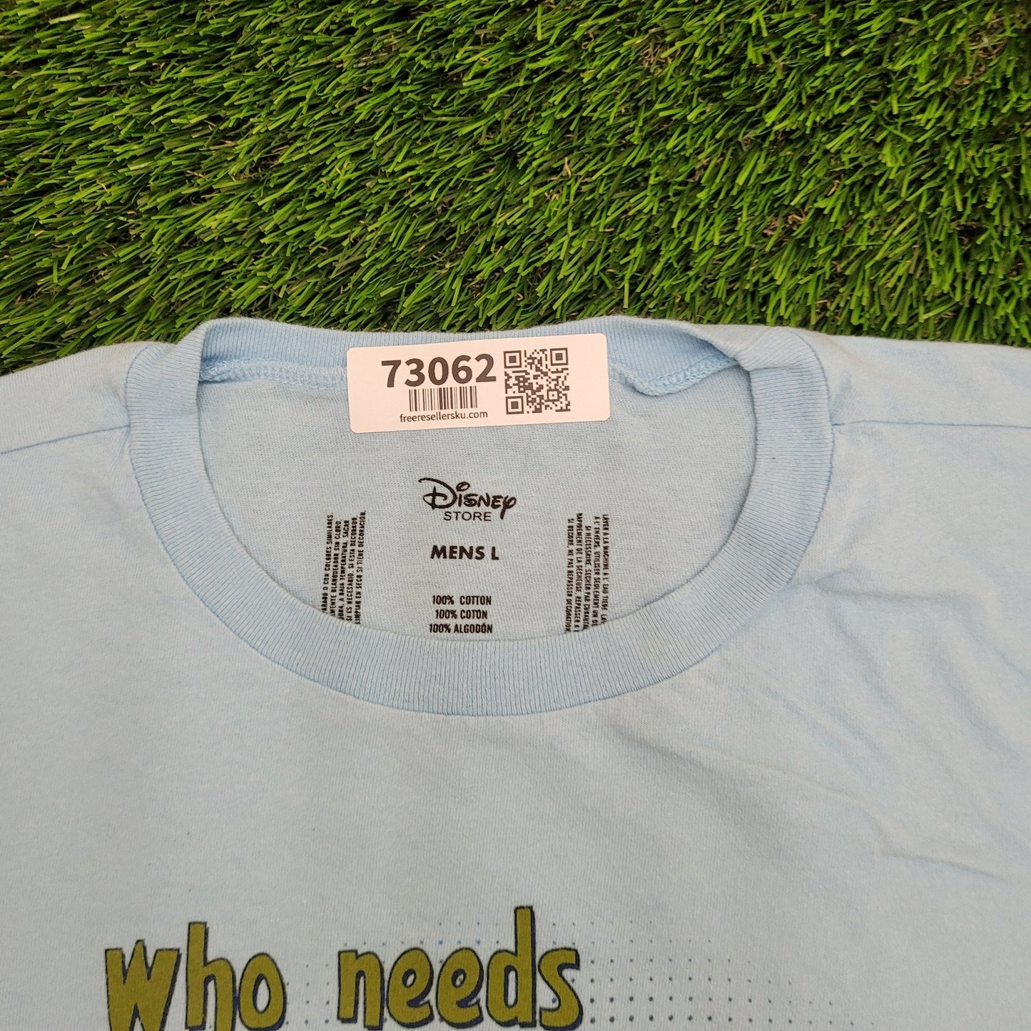 Disney Shirt Large 22x27 Blue