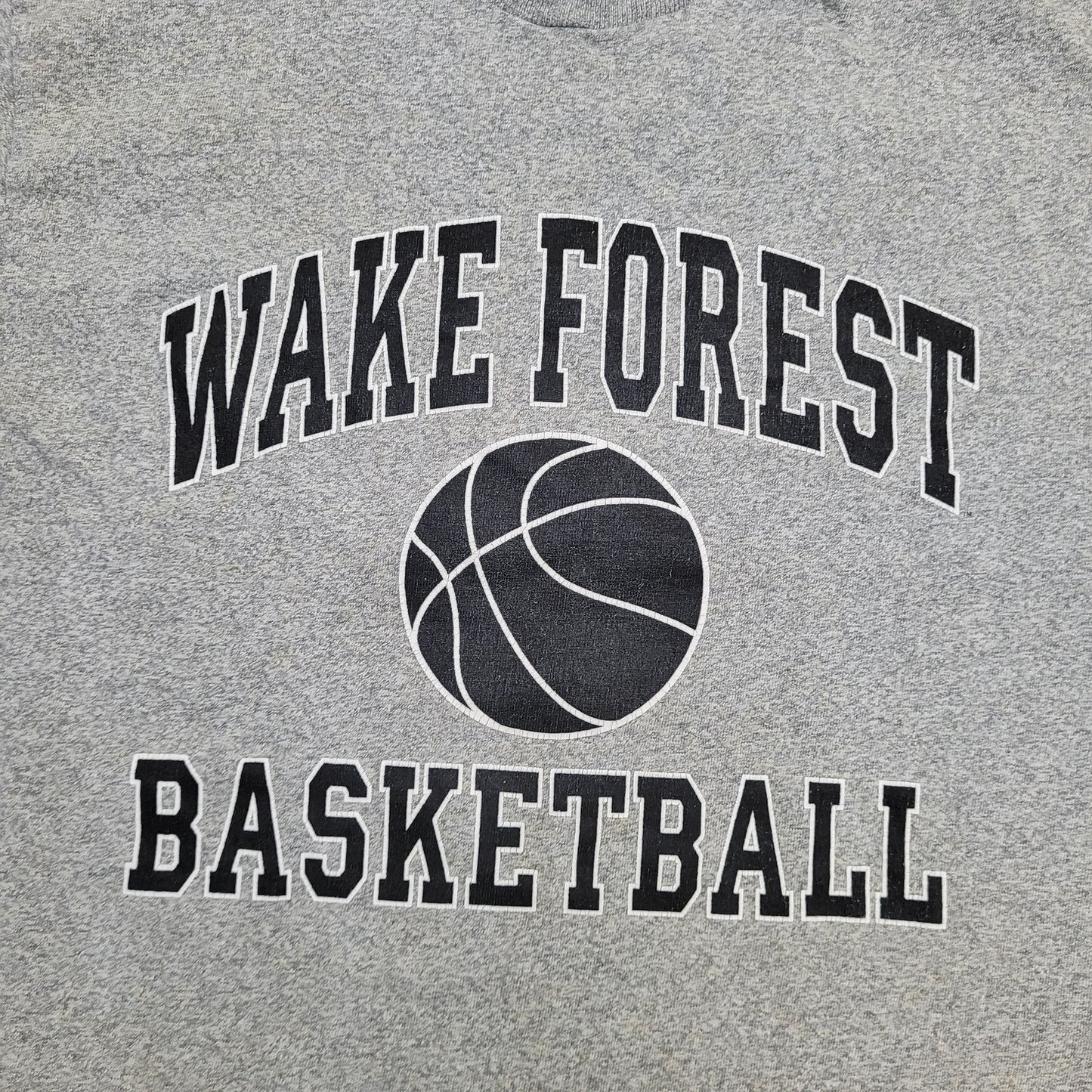 Vintage Wake-Forest Basketball Shirt Medium 20x26 Gray