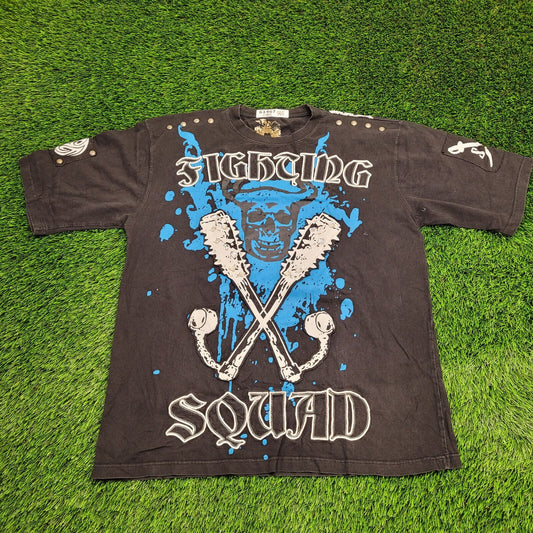 Fighting Squad Gothic Grunge Shirt XL 24x31 Black