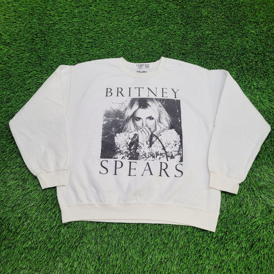 Britney-Spears Sweatshirt Womens Large 24x24 Pop Icon Boxy