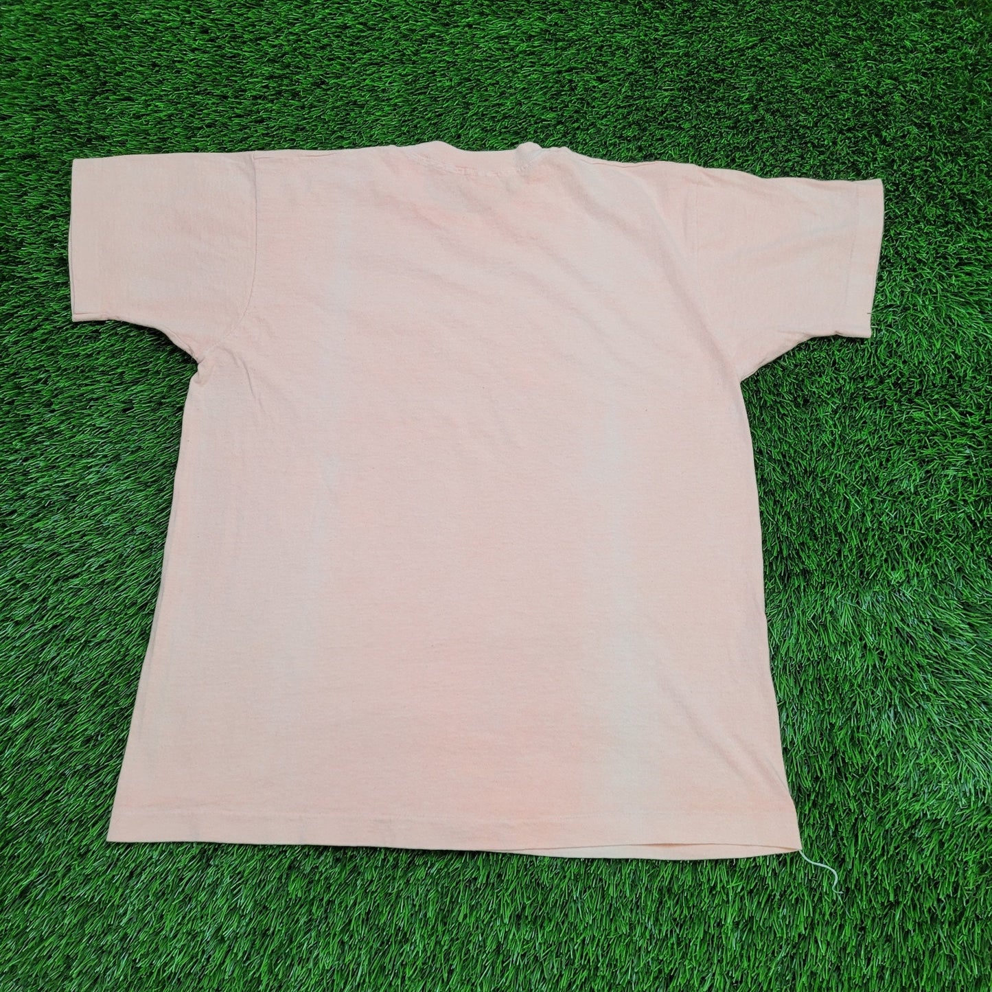 Vintage Surfer Shirt Womens Large 21x26 Peach Virginia-Beach