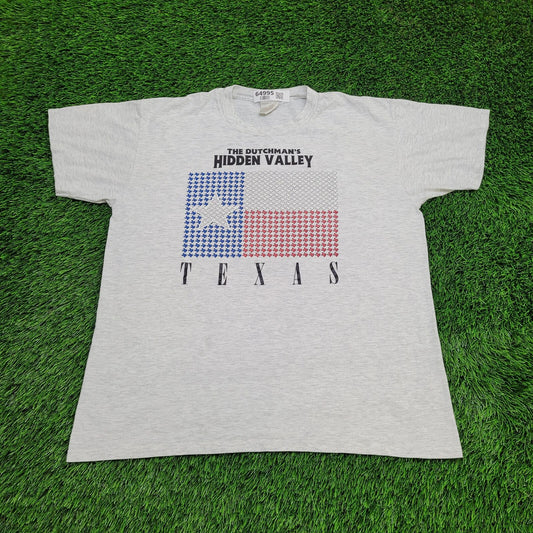 Vintage Texas Shirt XL 23x27 Dutchmans-Hidden-Valley