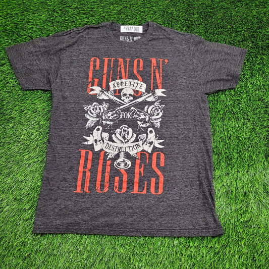 Guns-N-Roses Shirt Womens Large 20x26 Gray