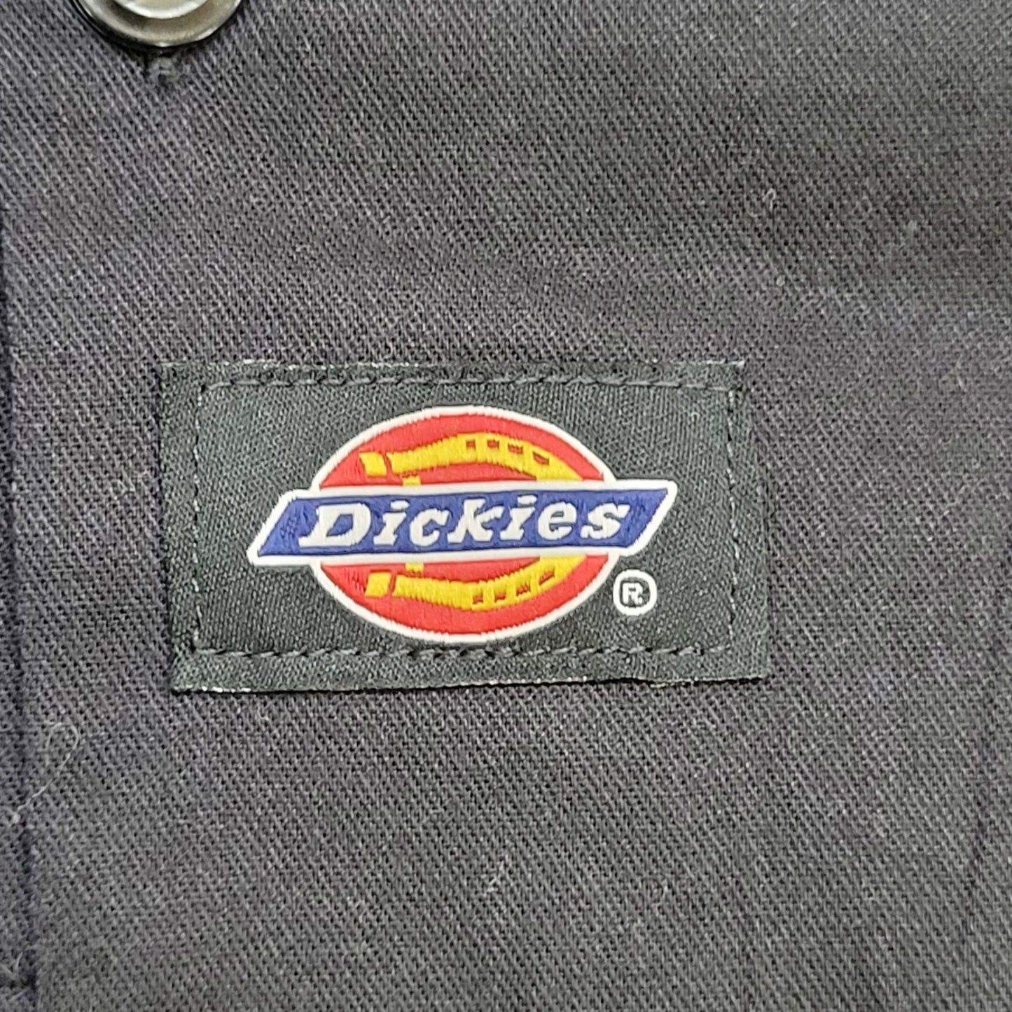 DICKIES Button Shirt Medium 22x30 Baggy Black