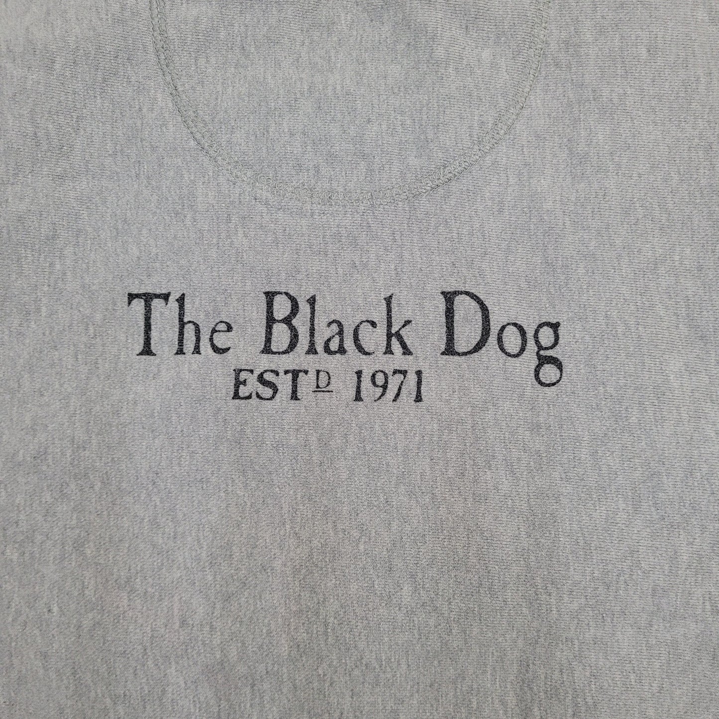 Black Dog Sweatshirt XS/S 19x25 Baggy Gray