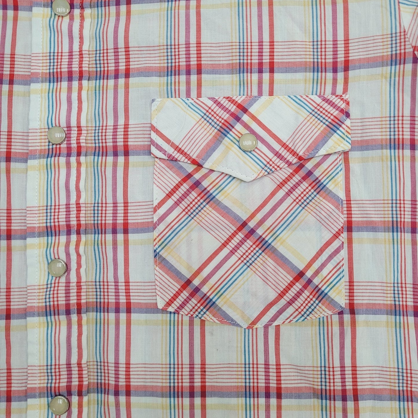 Vintage Saddle-King Western Button Shirt XL 23x30 Plaid