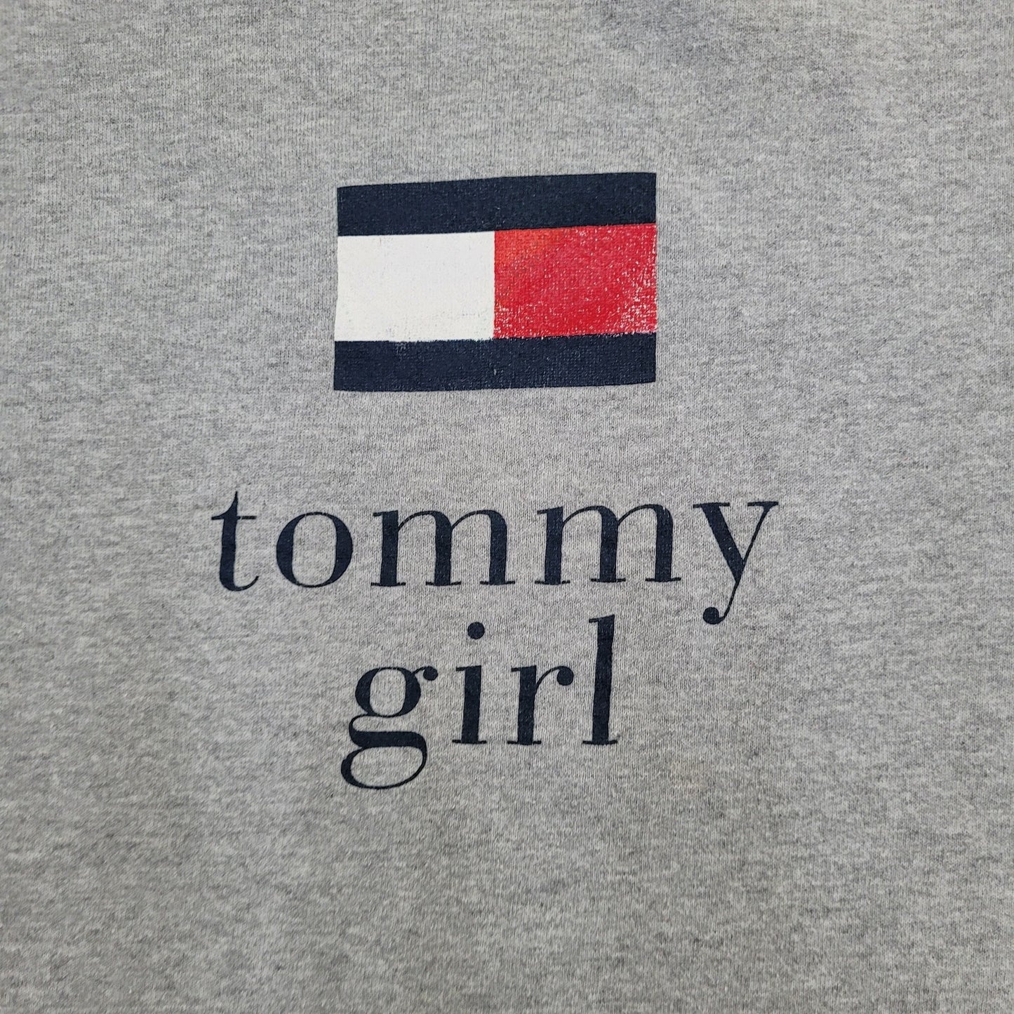 Vintage Tommy Girl Sweatshirt Womens Large 23x25 Baggy Y2K