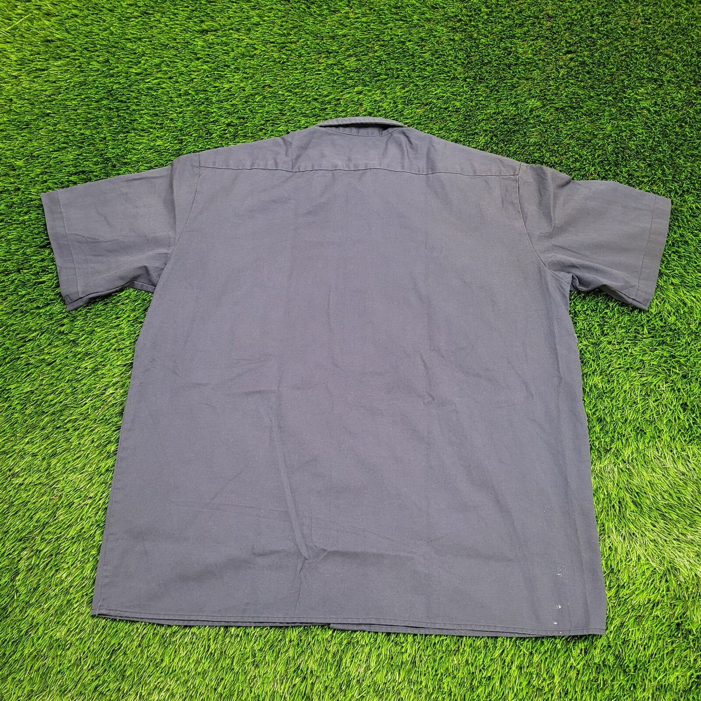 DICKIES Button Shirt XL 25x30 Baggy Navy-Blue